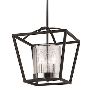 Mercer - Mini Chandelier Steel in Modern style - 15 Inches high by 11.75 Inches wide - 925598
