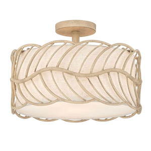 Simbolo - 3 Light Semi-Flush Mount-10.25 Inch Tall and 15 Inch Wide - 1405833