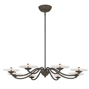 Coral Bloom - 40W 8 LED Chandelier-4 Inch Tall and 30.5 Inch Wide - 1405878