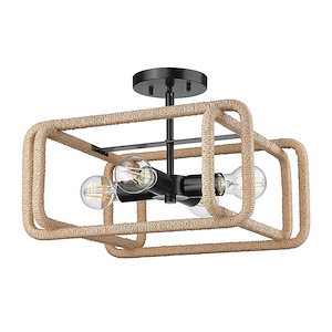 Camden - 4 Light Semi-Flush Mount-11.25 Inch Tall and 15.75 Inch Wide - 1405895