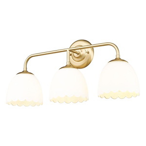 Dorinda - 3 Light Bath Vanity-11 Inch Tall and 24.5 Inch Wide - 1405933