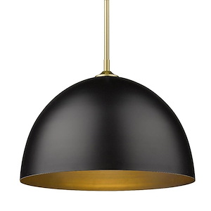 Zoey - 1 Light Large Pendant in Sturdy style - 11.75 Inches high by 16 Inches wide - 1037321