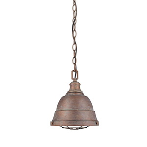 Bartlett - 1 Light Small Pendant in Traditional style - 11 Inches high by 9.25 Inches wide - 461879