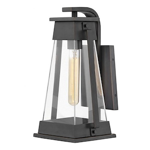 Arcadia - One Light Outdoor Medium Wall Mount - Transitional-Craftsman-Industrial Style - 6.75 Inch Wide by 14.25 Inch High - 1333365