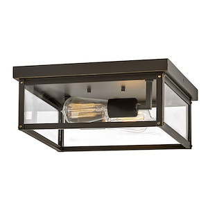 Beckham - 16W 2 LED Outdoor Medium Flush Mount-5 Inches Tall and 12 Inches Wide - 1032702