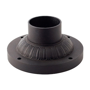 Accessory - 7 Inch 3.5 Inch Height Round Fluted Pier Mount Base - 1024296