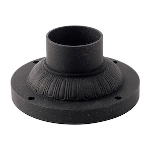 Accessory - 7 Inch 3.5 Inch Height Round Fluted Pier Mount Base - 1024296
