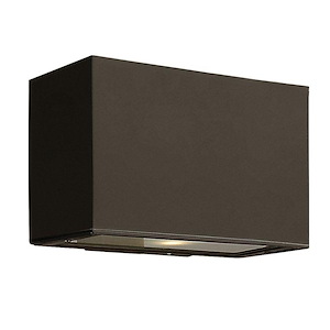 Atlantis - 1 Light Small Outdoor Up/Down Light Wall Lantern in Modern Style - 9 Inches Wide by 6 Inches High - 755691