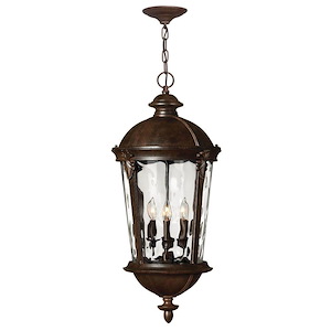 Windsor - Outdoor Hanging Lantern in Traditional Style - 12.5 Inches Wide by 28.5 Inches High - 758834