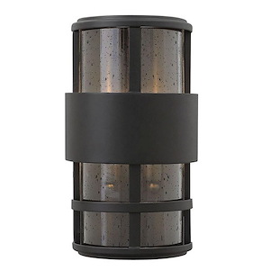 Saturn - 2 Light Small Outdoor Wall Lantern in Modern Style - 7.25 Inches Wide by 12.5 Inches High - 758764
