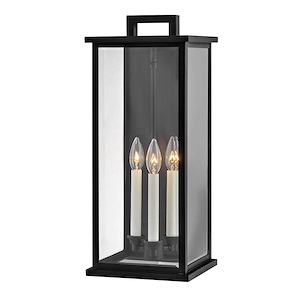 Weymouth - 3 Light Large Outdoor Wall Mount Lantern in Traditional Style - 9 Inches Wide by 22 Inches High - 1001474