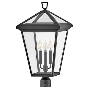 Alford Place - 15W 3 LED Outdoor Large Post Lantern In Traditional Style-26 Inches Tall and 14 Inches Wide - 1278129