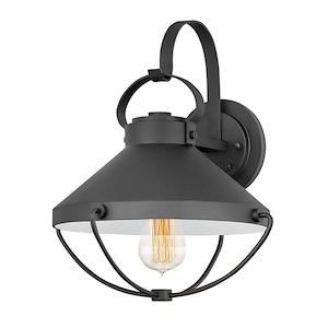 Crew - One Light Outdoor Medium Wall Lantern in Coastal-Industrial Style - 12.5 Inches Wide by 14.25 Inches High - 1267397