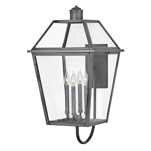 Nouvelle - 4 Light Large Outdoor Wall Lantern in Traditional Style - 15.5 Inches Wide by 30.5 Inches High - 1421180
