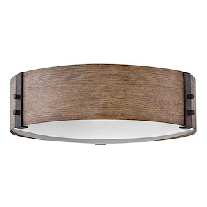Sawyer - 3 Light Medium Outdoor Flush Mount in Rustic Style - 15 Inches Wide by 4.75 Inches High - 759177