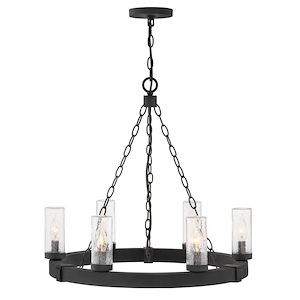 Sawyer - 30W 6 LED Outdoor Medium Hanging Lantern In Rustic Style-23.25 Inches Tall and 24 Inches Wide - 1278159