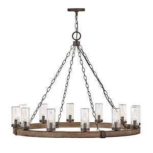 Sawyer - 12 Light Large Outdoor Hanging Lantern in Rustic Style - 38 Inches Wide by 28.5 Inches High - 875705