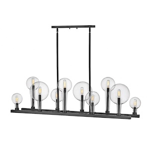 Alchemy - Ten Light Linear Chandelier in Transitional-Industrial Style - 48.25 Inches Wide by 17 Inches High - 1053808