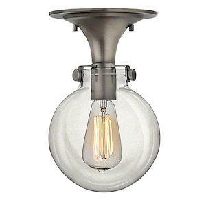 Congress - 1 Light Globe Flush Mount in Traditional Style - 7 Inches Wide by 11.25 Inches High - 755291