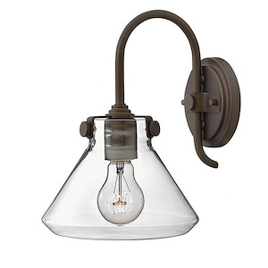 Congress - 1 Light Small Retro Wall Sconce in Traditional Style - 8 Inches Wide by 11.25 Inches High - 755313