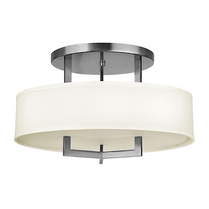 Hampton - 3 Light Medium Semi-Flush Mount in Transitional Style - 20 Inches Wide by 12 Inches High - 759253