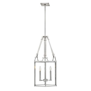 Monroe - 3 Light Small Open Frame Chandelier in Transitional Style - 15.5 Inches Wide by 30.75 Inches High - 925758