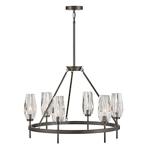 Ana - 6 Light Medium Chandelier in Modern-Glam Style - 30 Inches Wide by 22.75 Inches High - 1053887