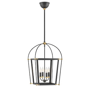 Selby - Four Light Pendant in Traditional Style - 16.25 Inches Wide by 24 Inches High - 1333603