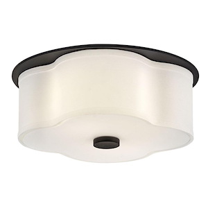 Delaney - 14W 2 LED Medium Flush Mount In Traditional Style-6.25 Inches Tall and 14 Inches Wide - 1320131