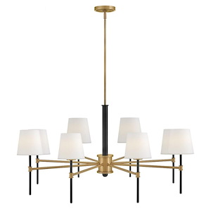 Saunders - 40W 8 LED Large Chandelier In Mid-Century Modern Style-19.5 Inches Tall and 40 Inches Wide - 1320170