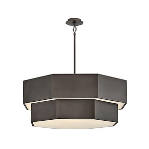 Facet - 60W 12 LED Medium Convertible Chandelier-14.75 Inch Tall and 38 Inch Wide - 1363913