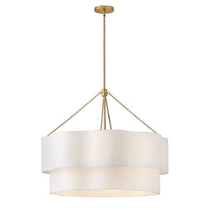 Gwen - 40W 8 LED Medium Drum Chandelier-27.75 Inch Tall and 32 Inch Wide - 1363930