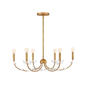 Aliso - 30W 6 LED Medium Chandelier-8.5 Inch Tall and 30 Inch Wide - 1363939