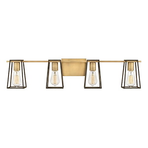 Filmore - 4 Light Bath Vanity in Transitional and Industrial Style - 33.5 Inches Wide by 7.5 Inches High - 820167