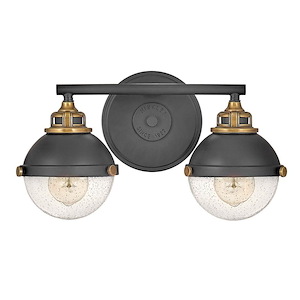 Fletcher - 2 Light Bath Vanity in Traditional and Industrial Style - 16 Inches Wide by 8.75 Inches High - 925715
