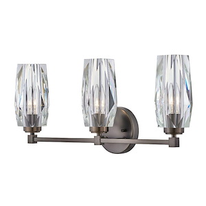 Ana - 3 Light Bath Vanity In Modern and Glam Style-10.25 Inches Tall and 23.5 Inches Wide - 1153699