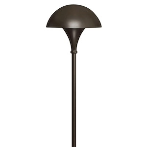 Line Voltage Path - 1 Light 120V Line Voltage Mushroom Path Light - 9.5 Inches Wide by 26 Inches High - 869334