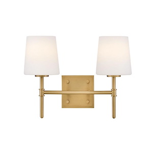 Saunders - 24W 2 LED Small Bath Vanity-10.75 Inch Tall and 13.75 Inch Wide - 1363957