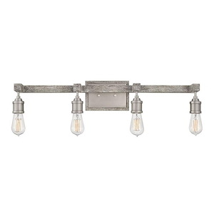 Denton - Four Light Bath Vanity in Rustic-Industrial-Scandinavian Style - 4.75 Inches Wide by 10 Inches High - 1334166