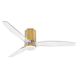Facet - 3 Blade Dual Mount Ceiling Fan with Light Kit In Modern Style-14.75 Inches Tall and 52 Inches Wide - 1314408