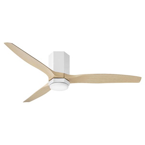 Facet - 3 Blade Dual Mount Ceiling Fan with Light Kit In Modern Style-16.75 Inches Tall and 52 Inches Wide - 1292769