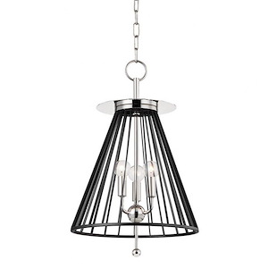 Cagney 3 Light Pendant 22.25 Inch Tall and 14 Inch Wide by Hudson Valley - 1001628