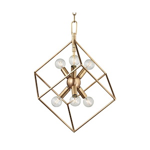 Roundout - Six Light Pendant - 16.75 Inches Wide by 20.75 Inches High - 523107