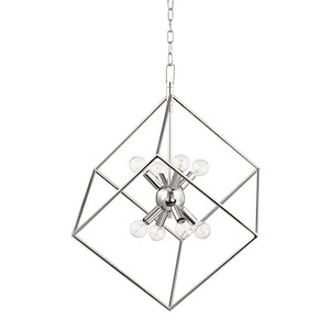 Roundout 8 Light Pendant 27.5 Inch Tall and 23 Inch Wide by Hudson Valley - 523106