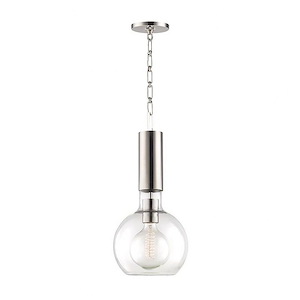 Raleigh 1 Light Pendant 19.75 Inch Tall and 9 Inch Wide by Hudson Valley - 1362438