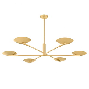 Johnson - 92W 6 LED Chandelier-8.75 Inch Tall and 56 Inch Wide - 1371335
