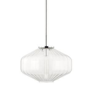 Bennett - 1 Light C Pendant in Modern/Transitional/Contemporary Style - 18 Inches Wide by 13.25 Inches High - 1032552