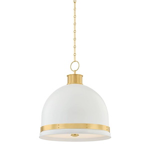 Briscoe - 3 Light Pendant-22 Inch Tall and 20.25 Inch Wide - 1387436