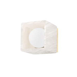 Budnick 1 Light Bath Vanity in Sculptural and Geometric Everyday Modern Style 4.5 Inches Tall and 4.5 Inches Wide - 1093611