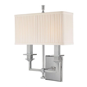 Berwick 2 Light Wall Sconce 15.75 Inch Tall and 12.5 Inch Wide by Hudson Valley - 1362476